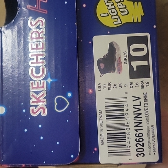 NEW! SKETCHERS Sweetheart Lights Love To Shine High Top Sneaker Ankle Boot 10. - Picture 10 of 10